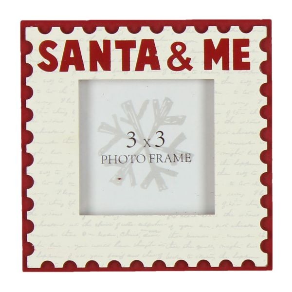 Mdf Photo Frame - Santa And Me by Juliana