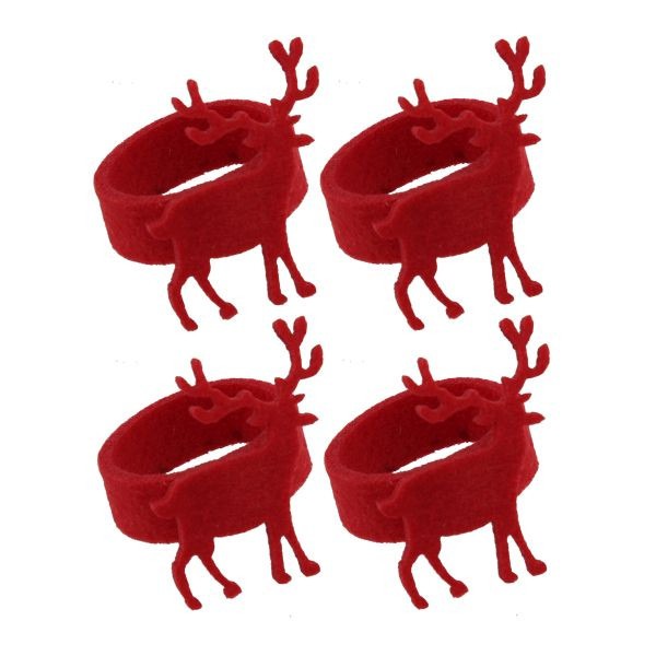 Red Felt Napkin Holders by Juliana