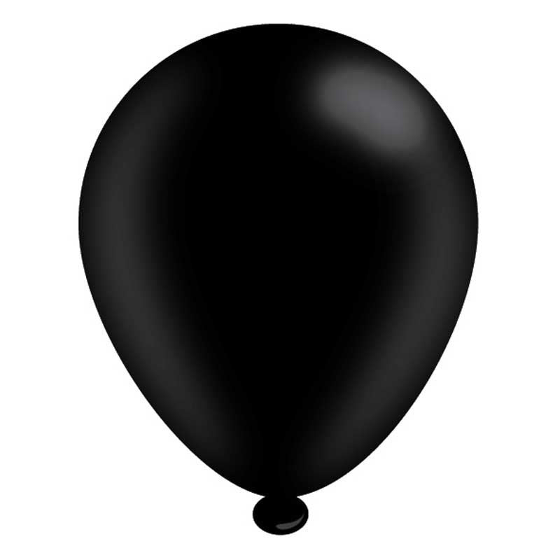 Black Latex Balloons (6pks Of 8 Balloons)
