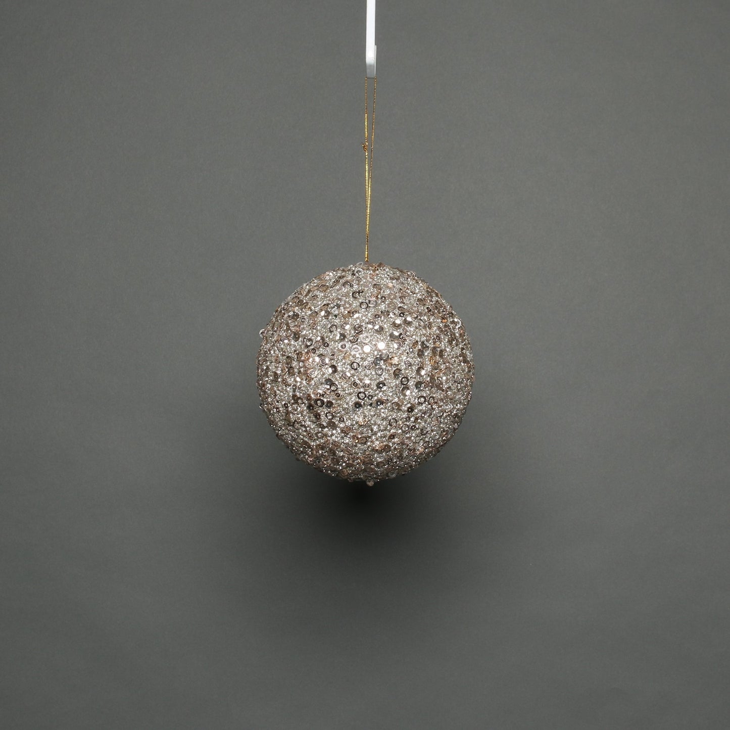 Champagne Glitter Bauble (10cm)