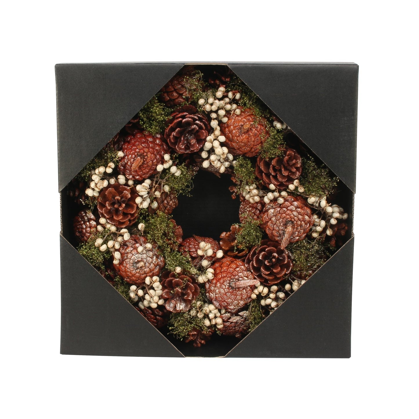 Autumnal Pine Cone Wreath (30cm)
