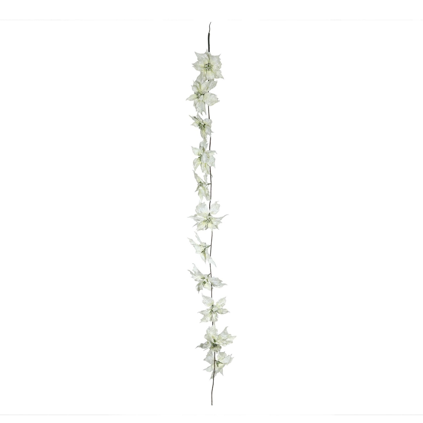Cream Poinsettia Garland (L180cm)