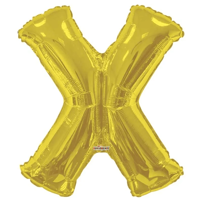 34" Letter Balloon - X - Gold