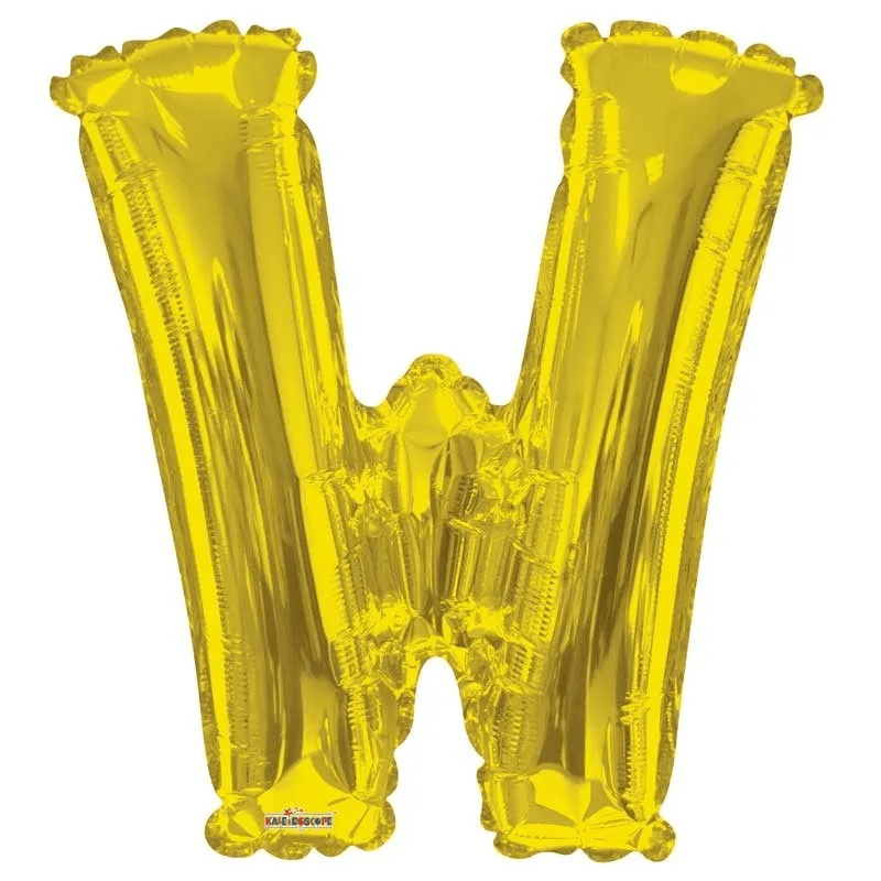 34" Letter Balloon - W - Gold