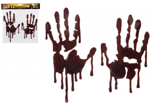 Blood Handprints Gel Stickers