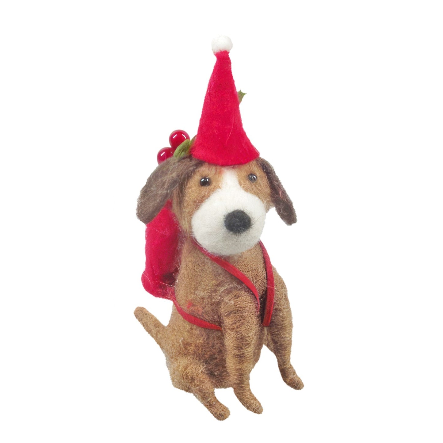 Felt Beagle with Back Pack Hanging Decoration (13cm)