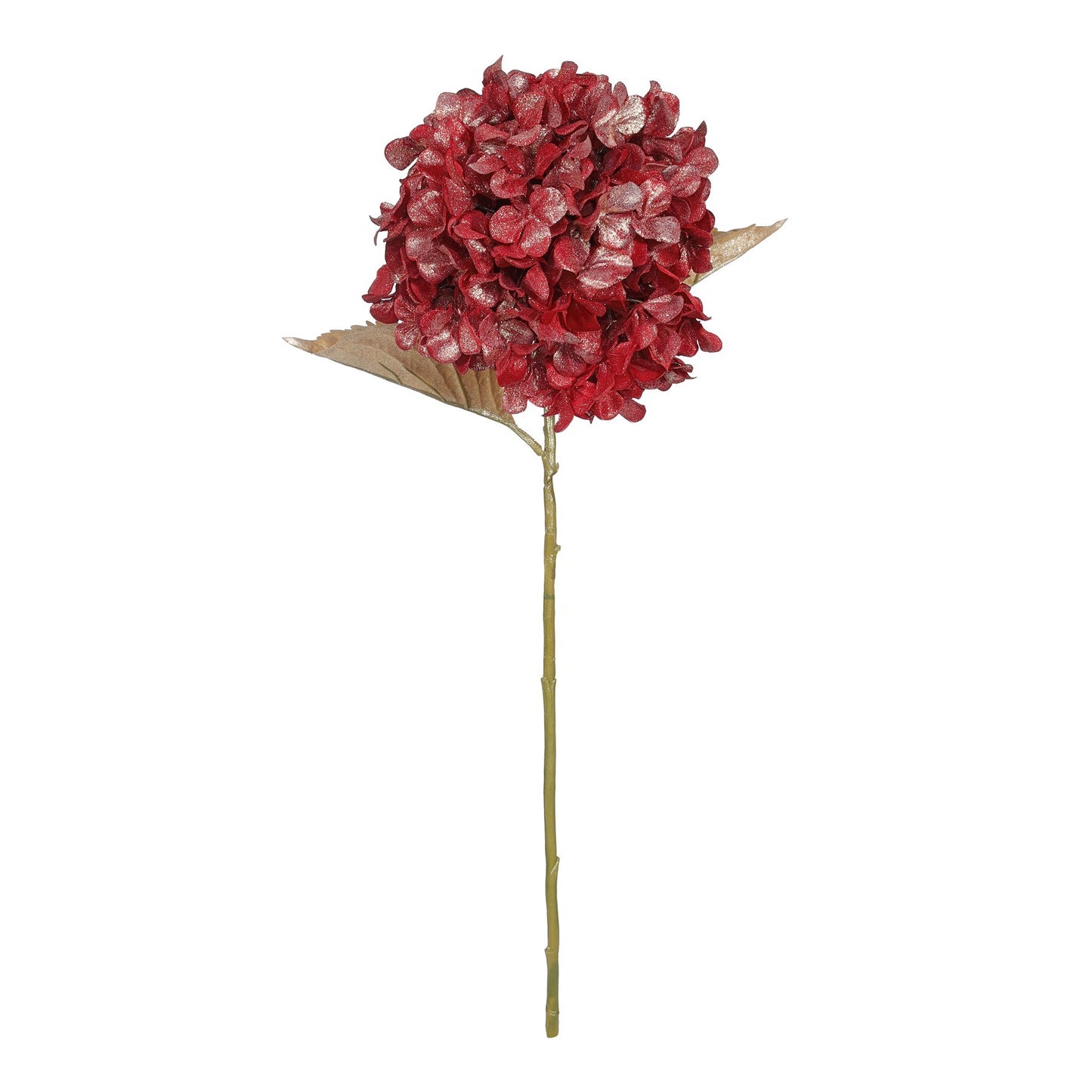 Red Metallic Sheen Hydrangea Stem (66cm)