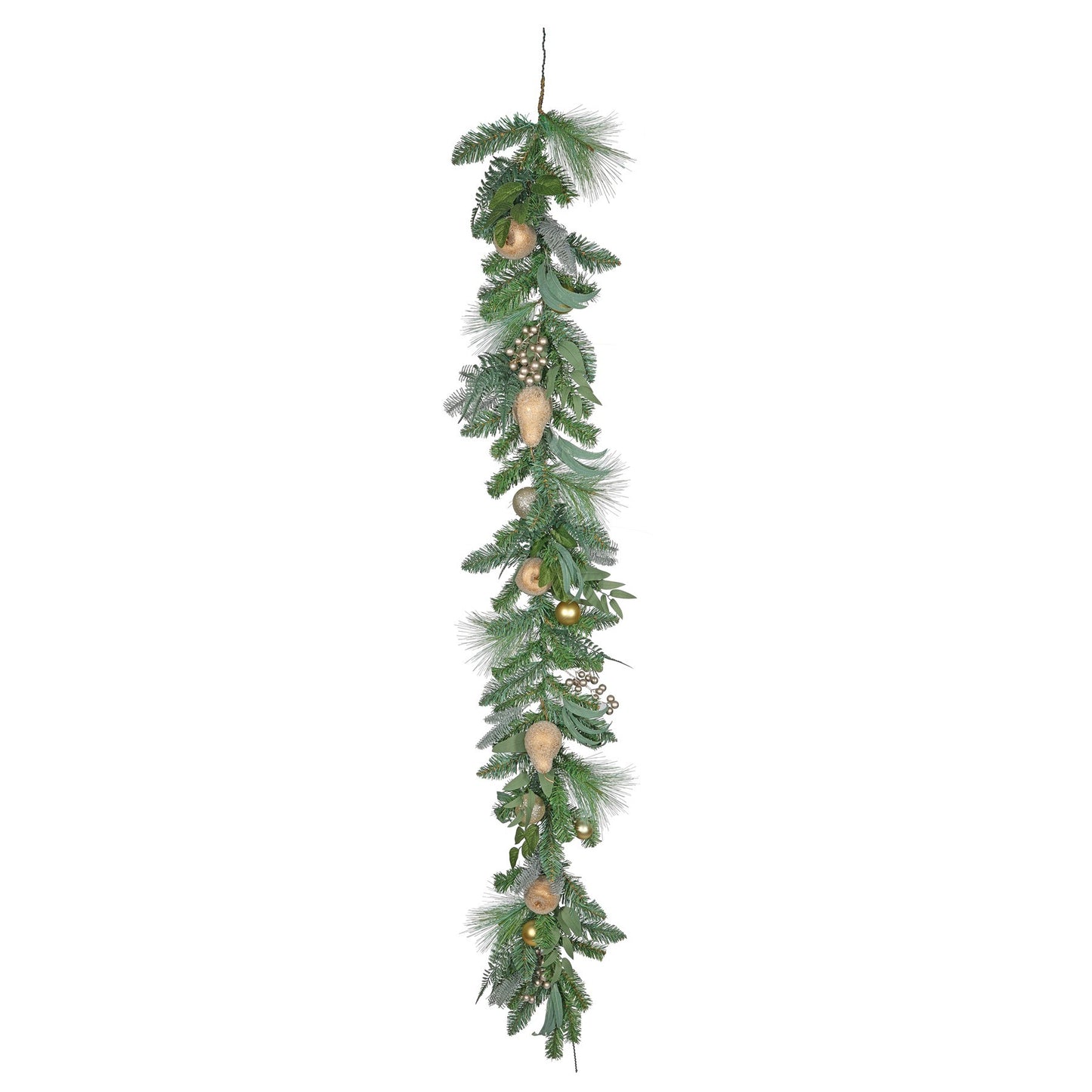 Golden Fruit Bauble & Berry Garland (180cm)