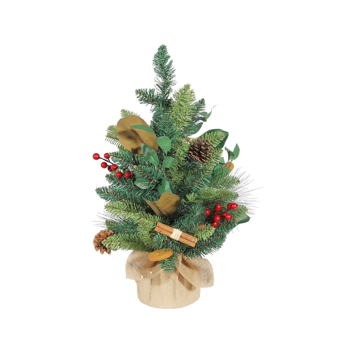 Luxury Christmas Tree with Orange Cinnamon & Cones (60cm)
