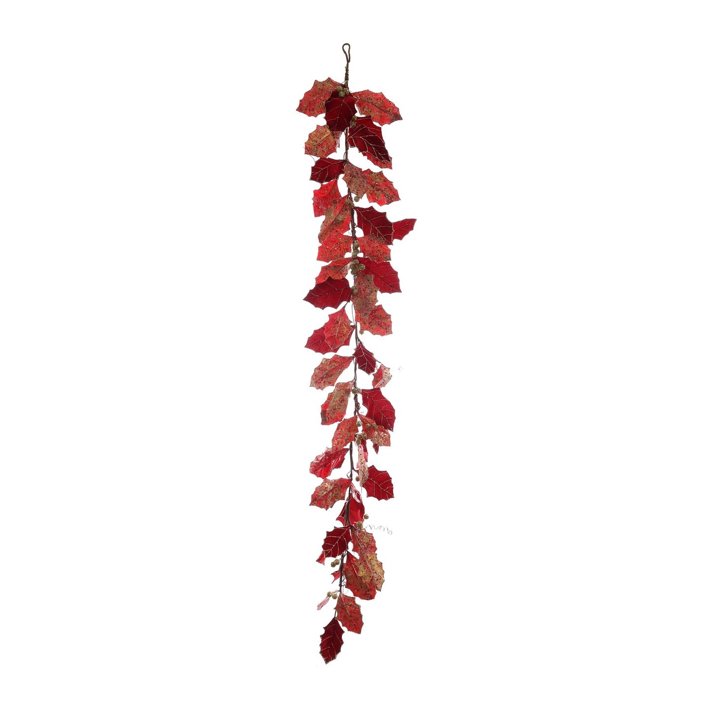 Garland with Berries -Red/Gold (180cm)
