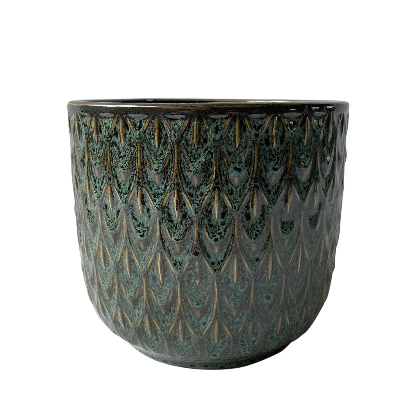 Hortus Nazare Olive Green Pot (11.5cm H x 11cm Dia)
