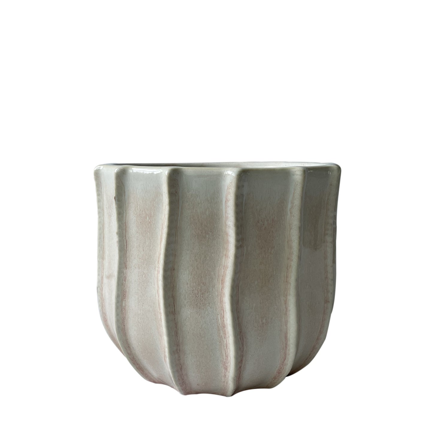Cream/Pink Hortus Porto Pot (12x11cm)