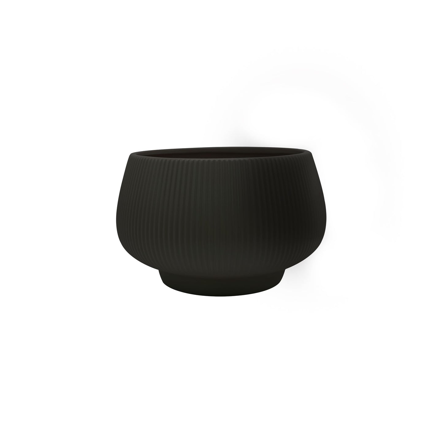 Matt Black Hortus Belgrade Ceramic Bowl (24x18cm)