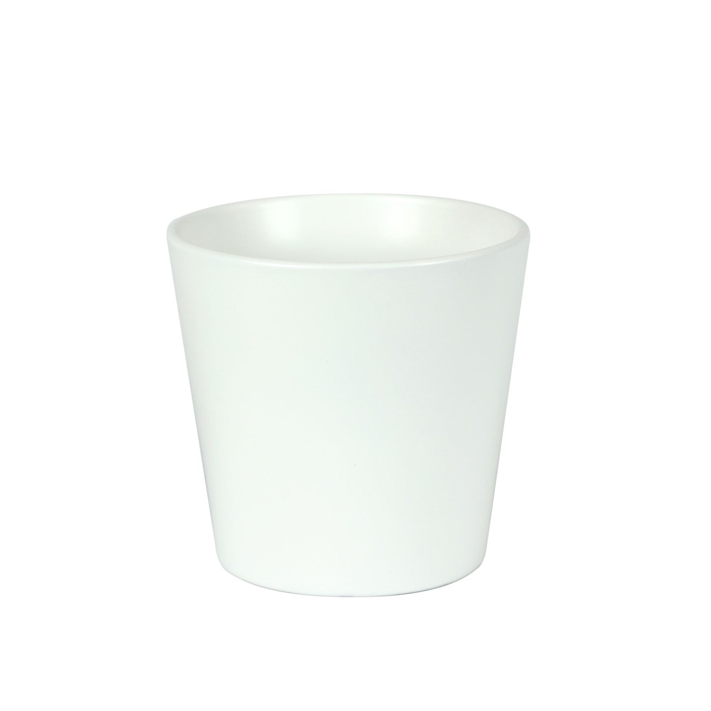 Hortus Vienna Matt White Ceramic Pot (15cm)