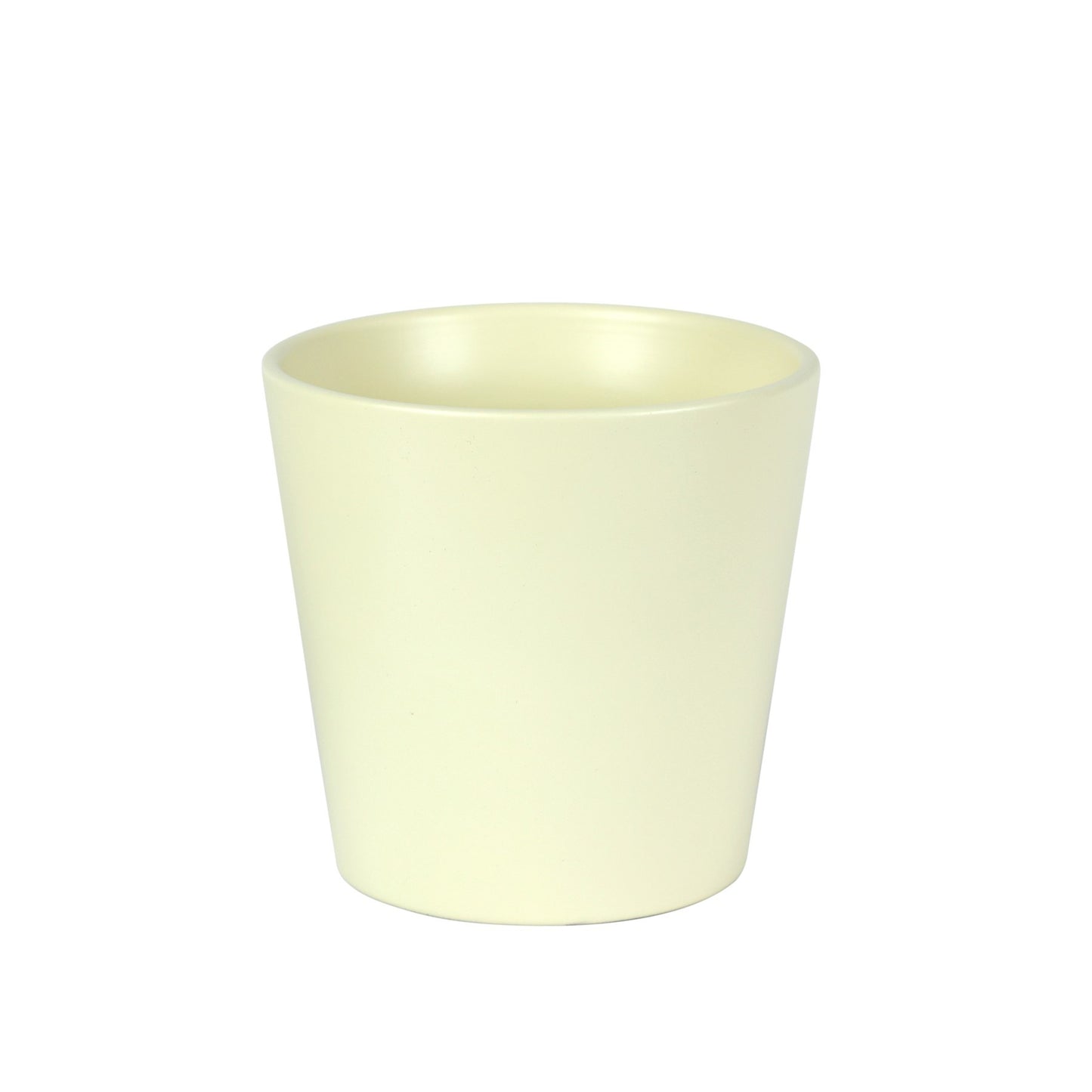 Hortus Vienna Matt Cream Ceramic Pot (15cm)
