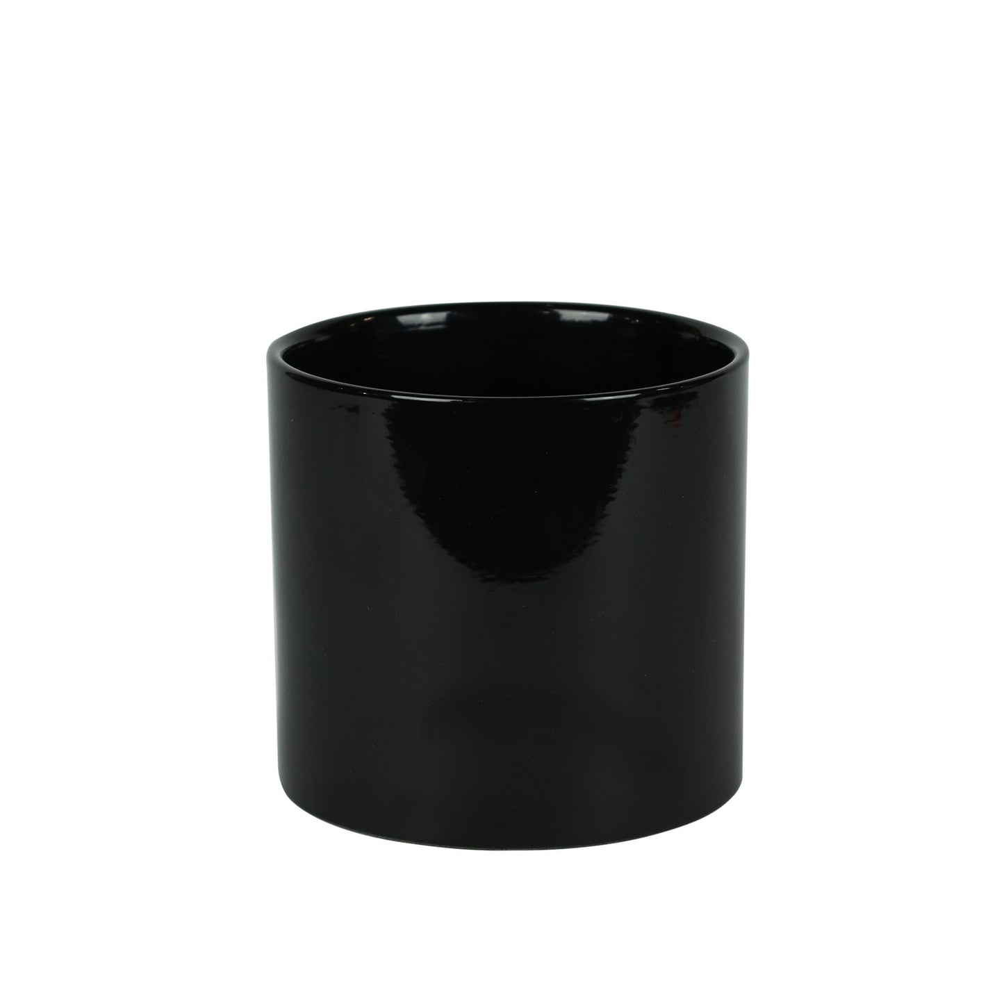 Hortus Glossy Black Ceramic Pot (13cm)