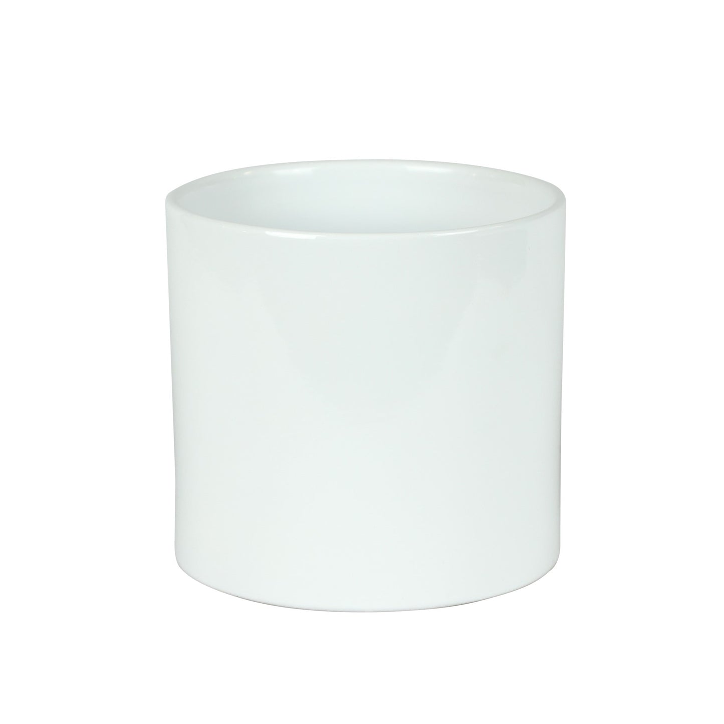 Hortus Sofia Glossy White Ceramic Pot (16cm)