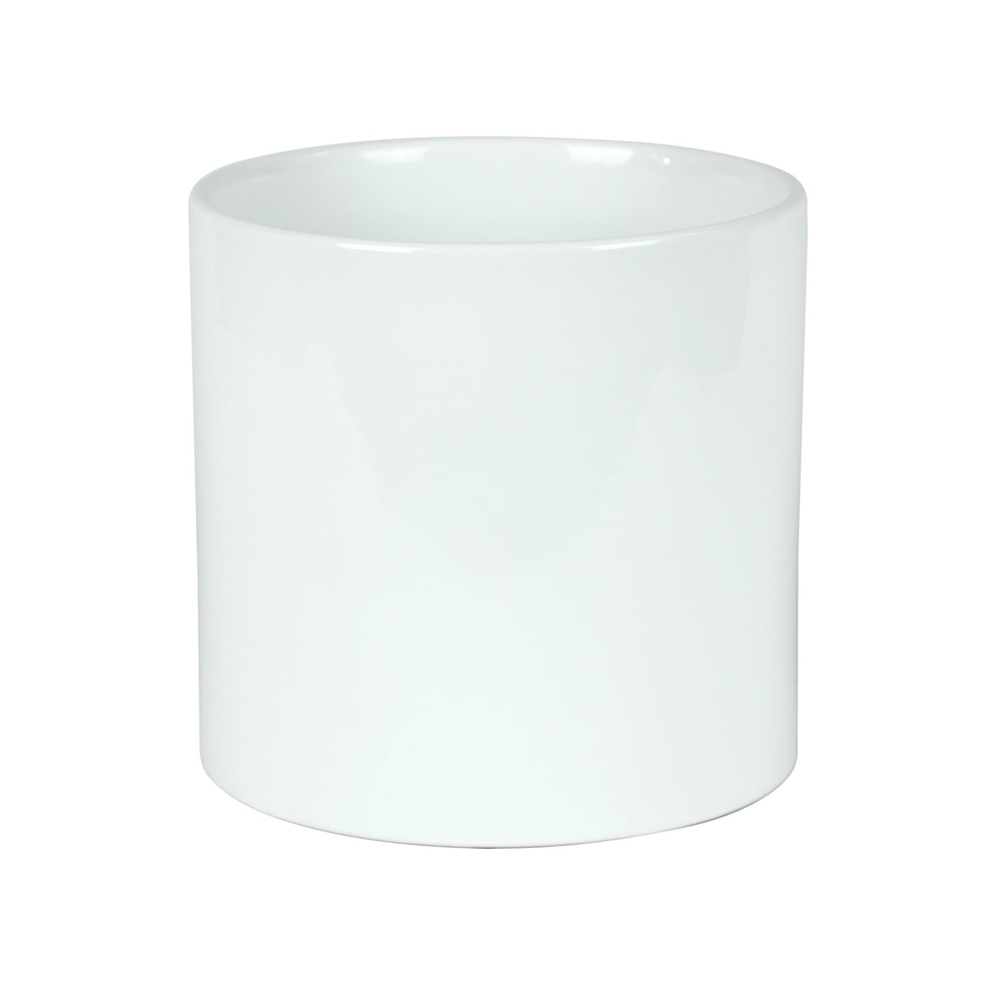 Hortus Sofia Glossy White Ceramic Pot (17cm)