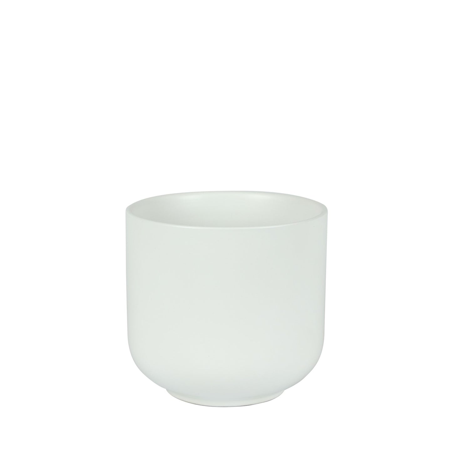 Hortus Havana Matt White Ceramic Pot (15cm)