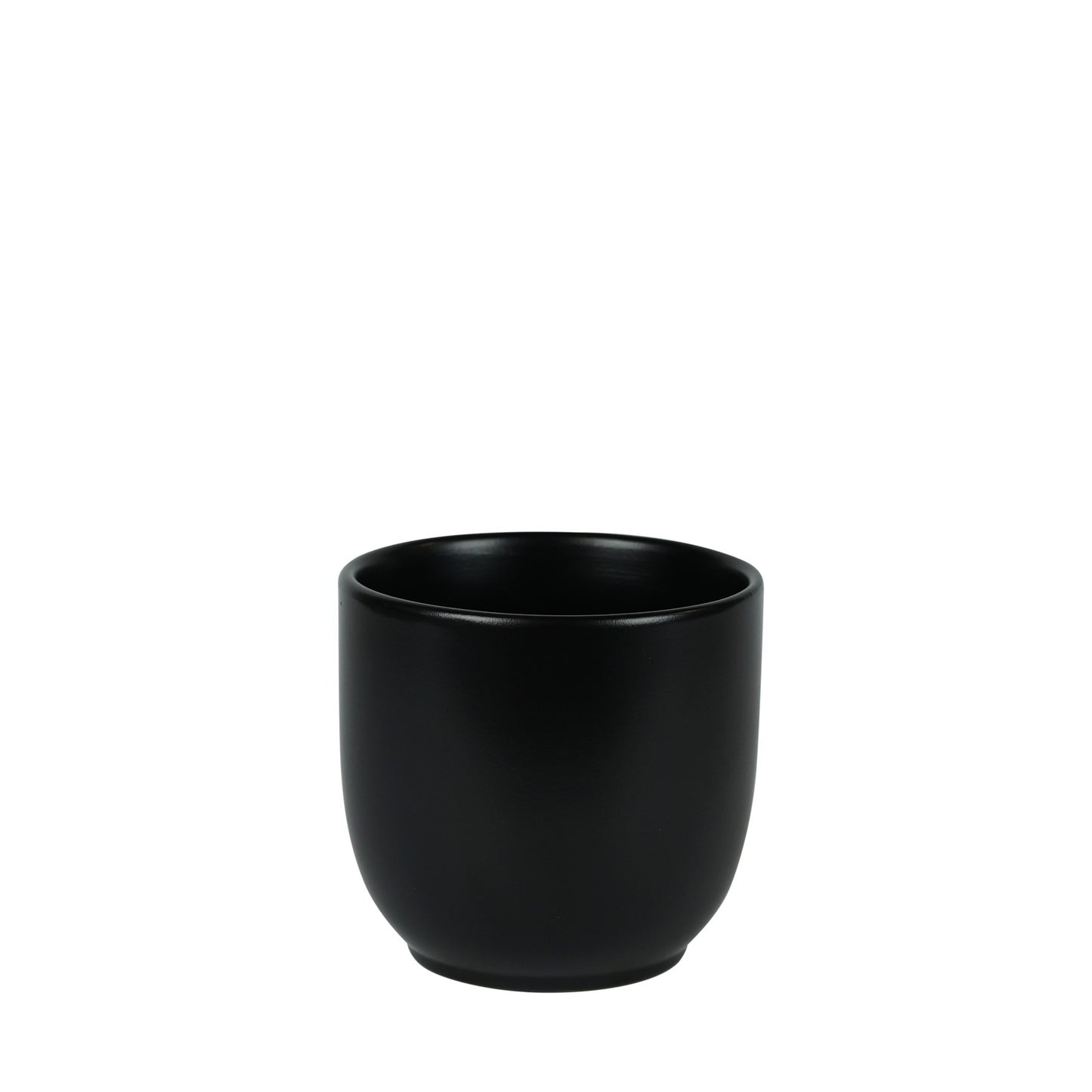 Hortus Matt Black Cairo Pot (13cm H x 13.5cm Dia)