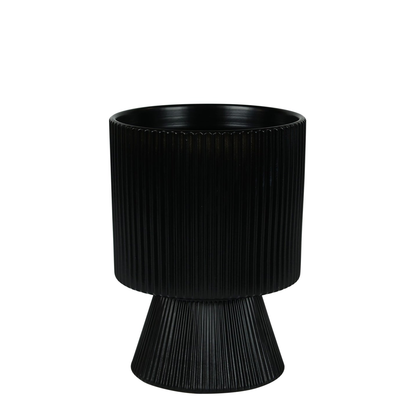 Matt Black Hortus Oslo Pot (16x22.5cm)