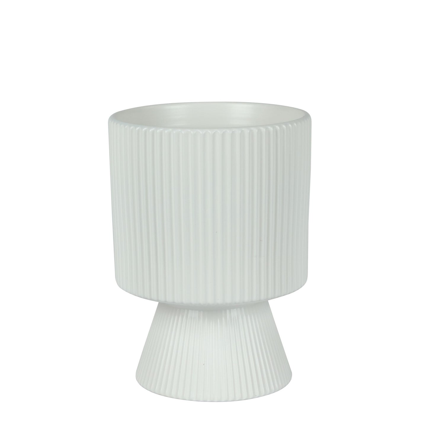 Matt White Hortus Oslo Pot (16x22.5cm)