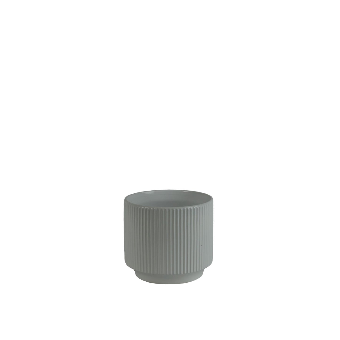 Glossy White Hortus Tokyo Pot (16x14cm)