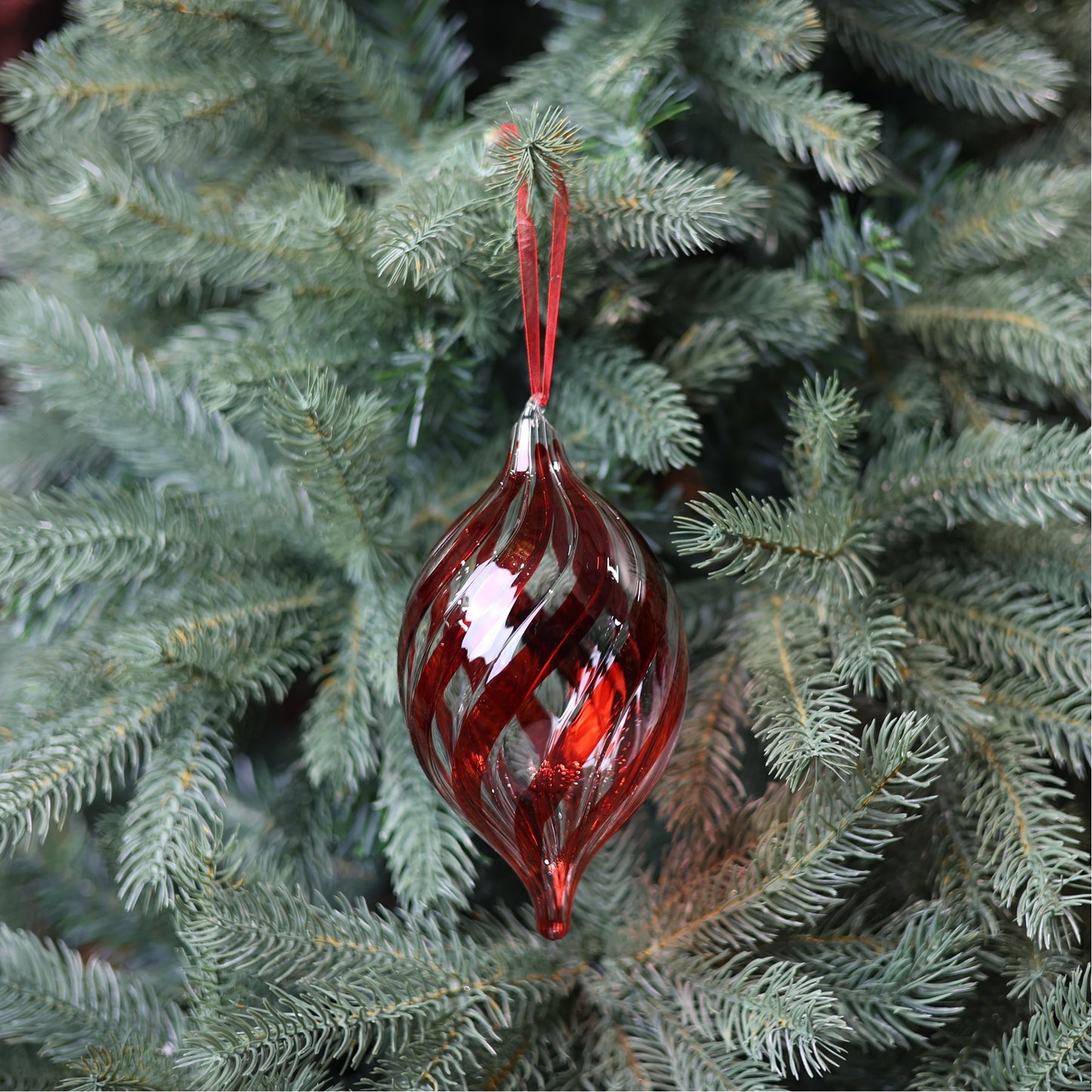 Red Glass Amaroso Finial (19cm)