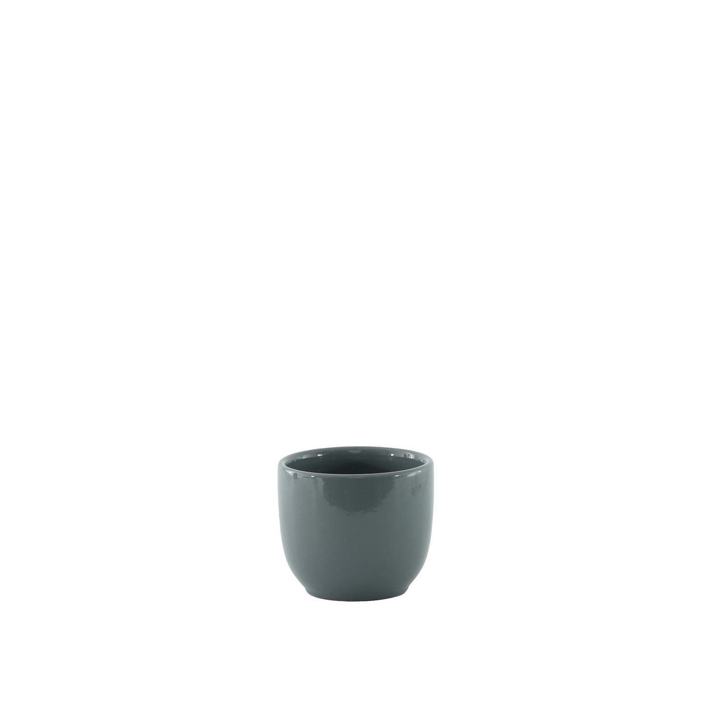 Glossy Grey Hortus Cairo Pot (8x7cm)