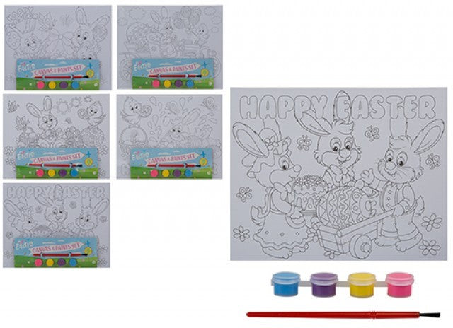 Easter Paint Your Own Canvas Art Board With Paints