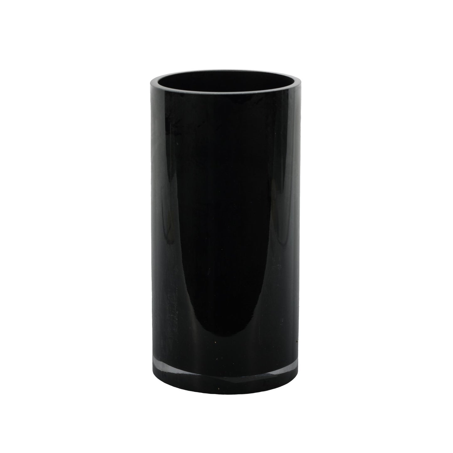 Cylinder Vase - Black Gloss - H20x10cm