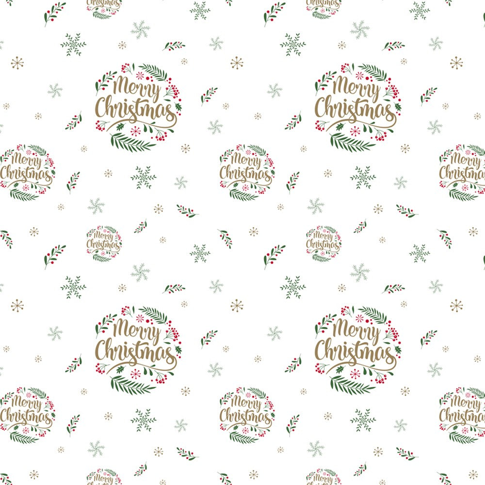 Merry Christmas Frosted Cello Film (80cm x 50cm)