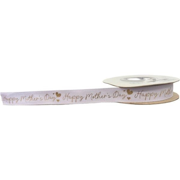 Lilac Happy Mothers Day Biodegradable Ribbon