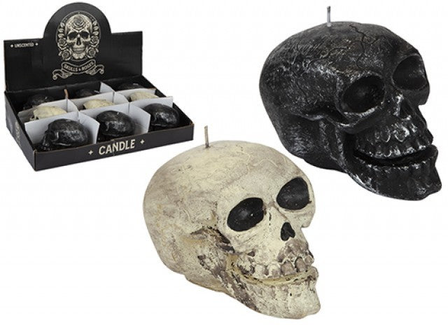 Black Skull Head Candle (10cm)