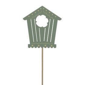 Green Birdhouse Bloomy (Pack of 10)