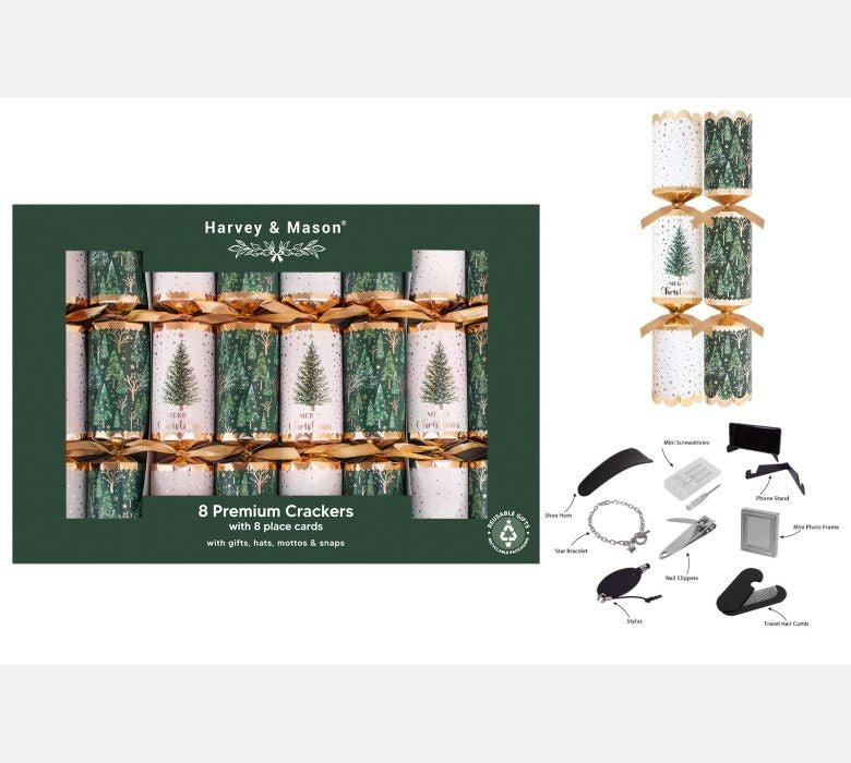 8 Premium Green Tree Crackers (12.5inch)