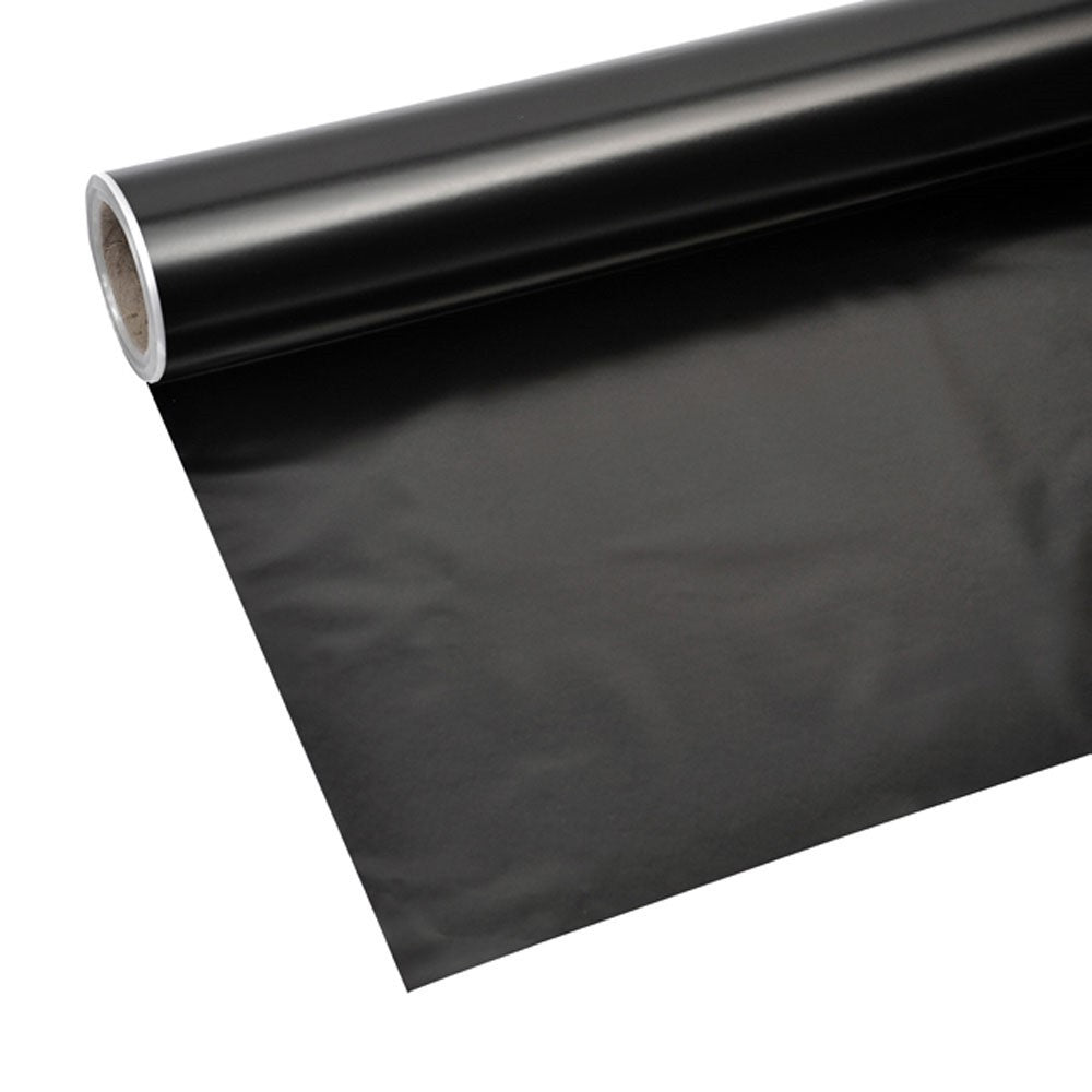 Black Frosted Cellophane (80cm x 50m)