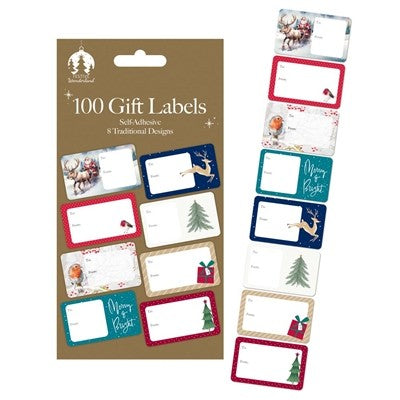Christmas Gift Labels (Pack of 100)