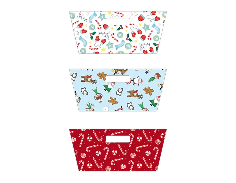 Christmas Rectangle Hamper Tray (30cm)