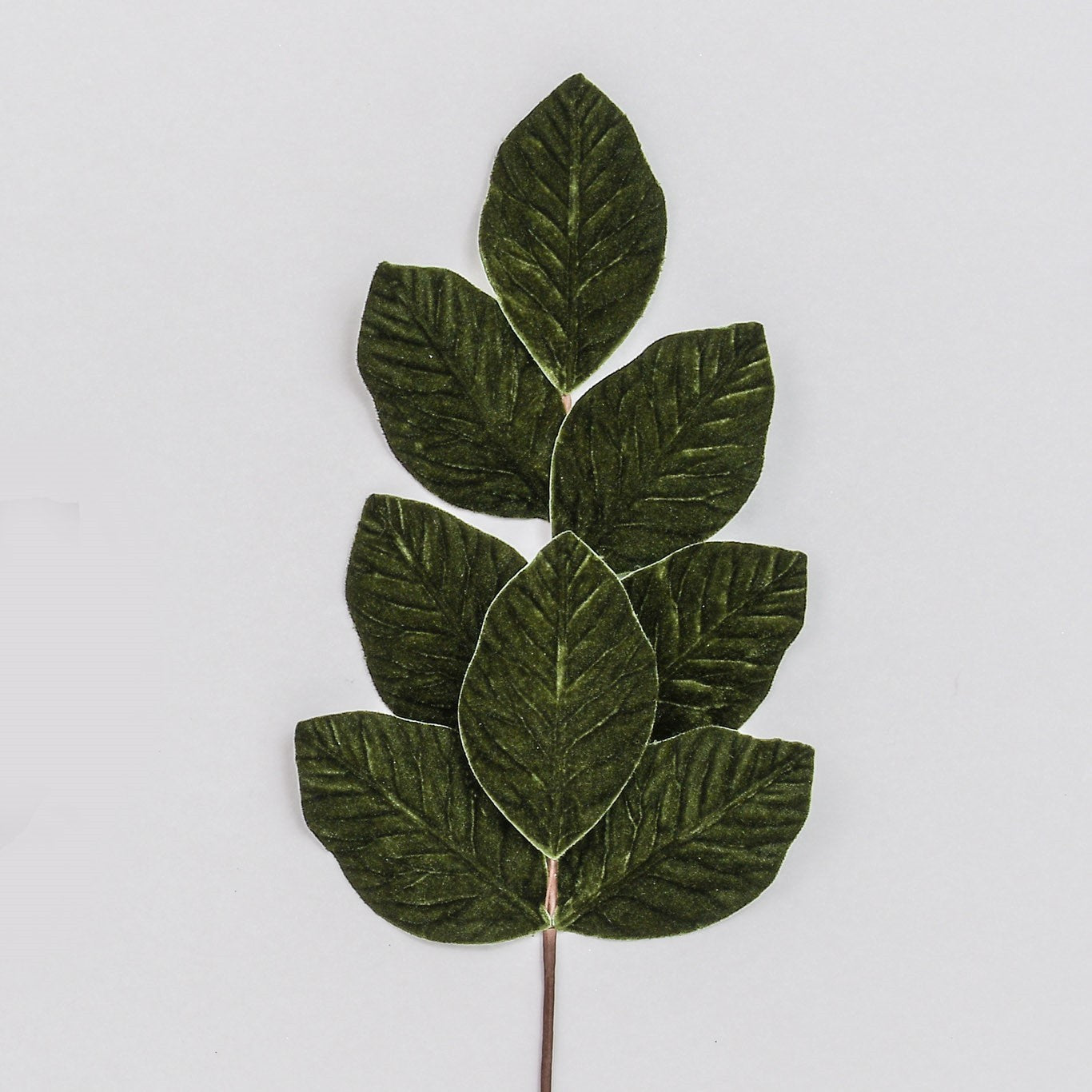 Velvet Leaf Spray Green (70cm)
