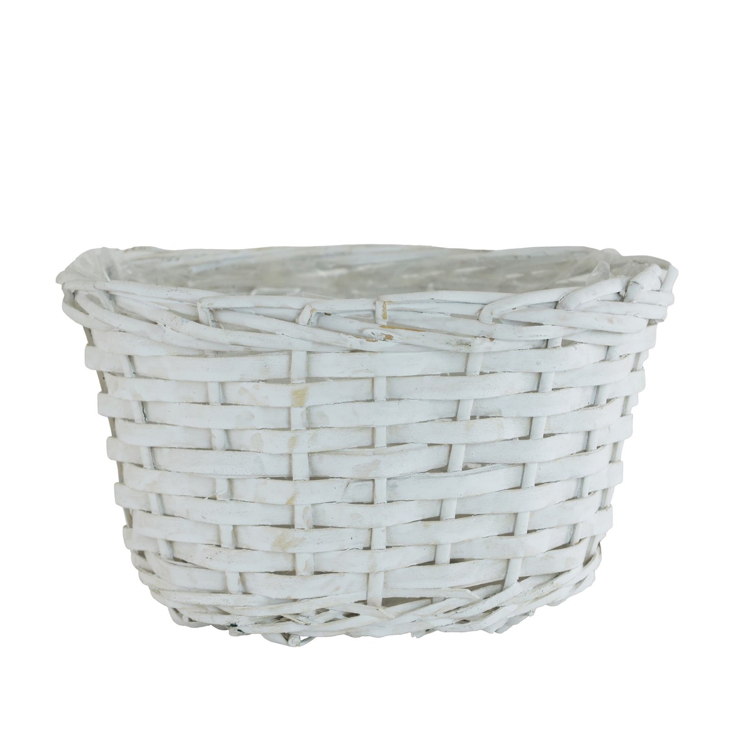 White Deluxe Oval Basket
