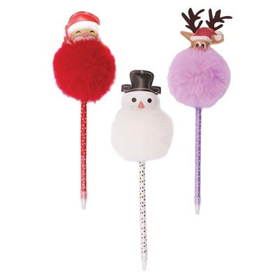 Fluffy Christmas Character Pen