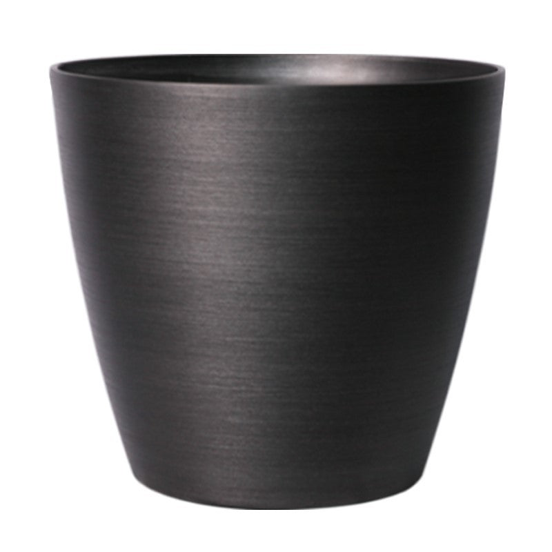 Dark Grey Metallic Look Planter (43cm)