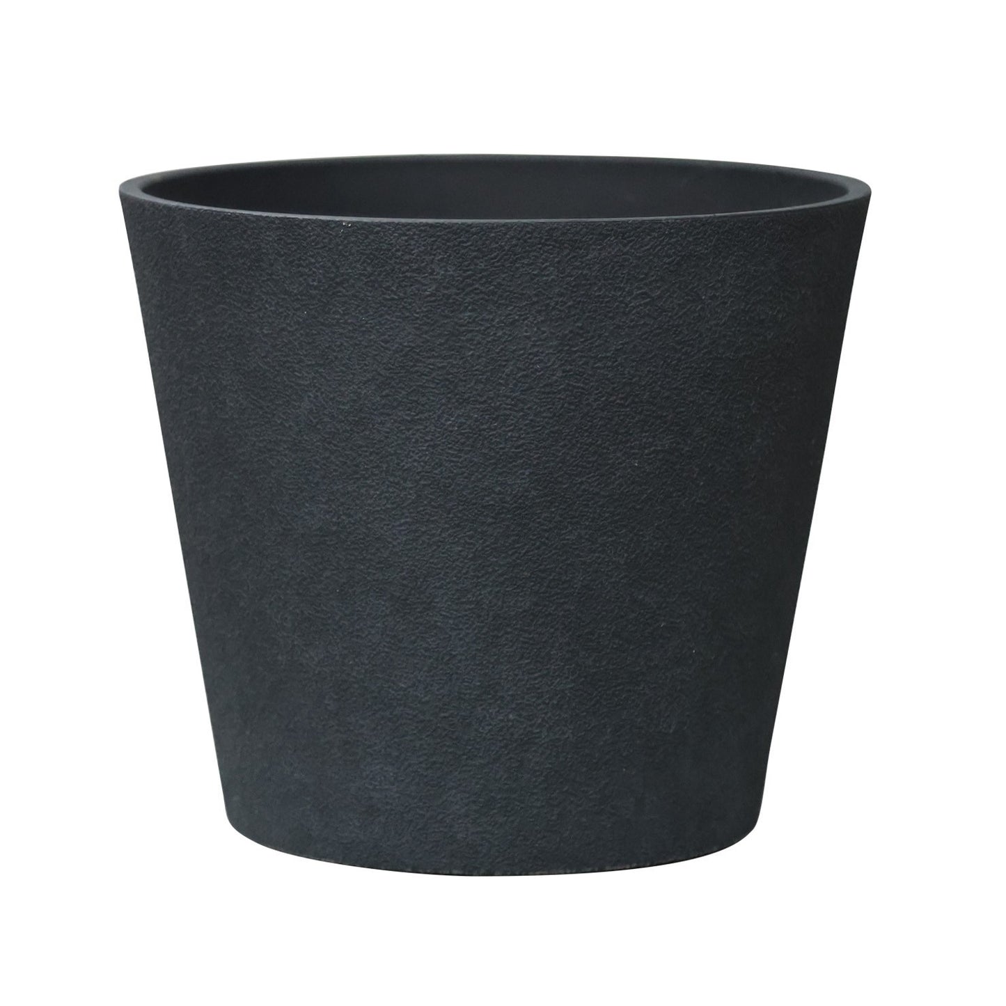 Charcoal Black Aged Effect Plastic Planter (50cm)