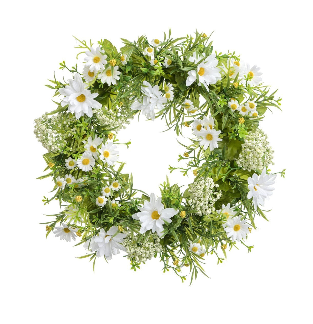 Cream Daisy Wreath (38cm)