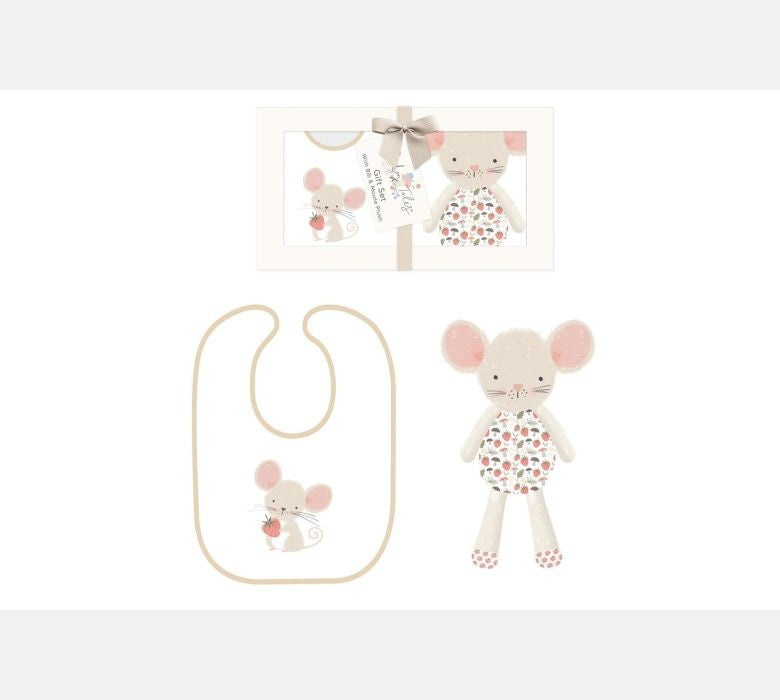 Garden Tales Bib & Teddy Set
