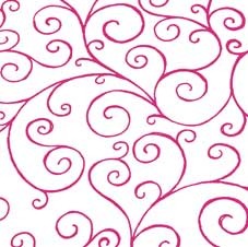 Cerise Scroll Film (80cm)
