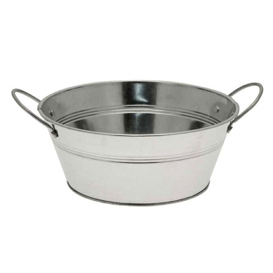 Galvanised Round Bowl with Ears (10 x 24)