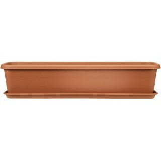 Stewart 80cm Terrace Trough Tray - Terracotta