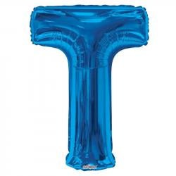 34" Letter Balloon - T - Blue